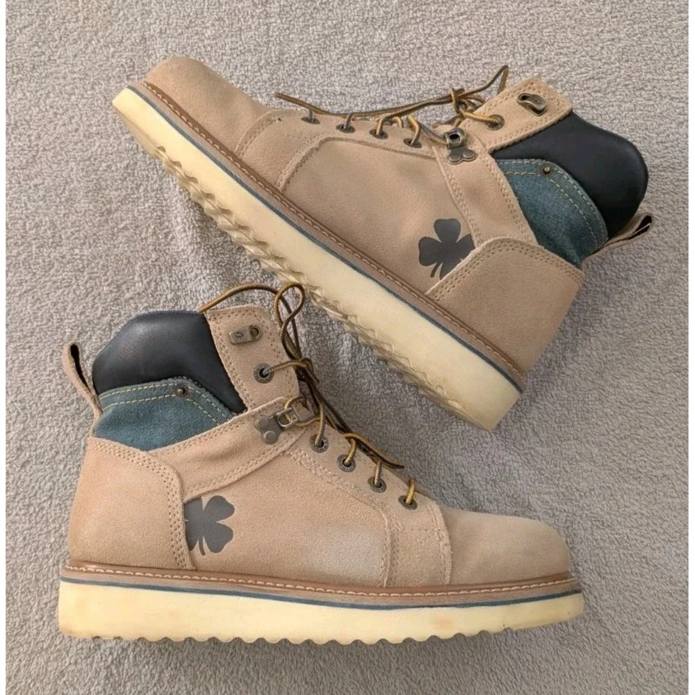 Wolverine x Lucky Brand Worker Suede Boots Men's Size 11 M High Top Lace Up
